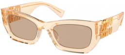 Gafas de Sol - Miu Miu - SMU 09WS - 11T40F  TRANSPARENT SAND // BROWN