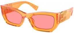 Gafas de Sol - Miu Miu - SMU 09WS - 12T1D0  TRANSPARENT ORANGE // PINK