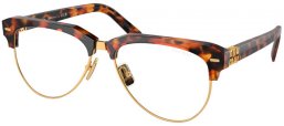 Lunettes de soleil - Miu Miu - SMU 09ZS - 19P08N CORK TORTOISE // TRANSPARENT WITH BLUE LIGHT FILTER