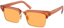 Gafas de Sol - Miu Miu - SMU 10ZS - 15T0B7  TRANSPARENT CARAMEL // YELLOW