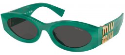 Lunettes de soleil - Miu Miu - SMU 11WS - 15H5S0  GREEN // DARK GREY