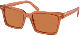 Lunettes de soleil - Miu Miu - SMU 13ZS - 15T2Z1  TRANSPARENT CANDY // BROWN