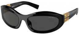 Gafas de Sol - Miu Miu - SMU 14ZS - 16K08Z  BLACK // DARK GREY