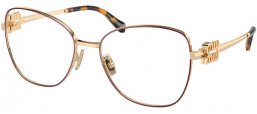 Lunettes de vue - Miu Miu - VMU 50XV - 09X1O1  PALE GOLD BORDEAUX