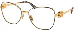 Lunettes de vue - Miu Miu - VMU 50XV - KUI1O1  GOLD BLACK