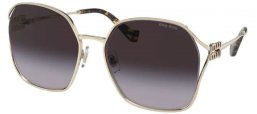 Sunglasses - Miu Miu - SMU 52WS - ZVN5D1 PALE GOLD // GREY GRADIENT