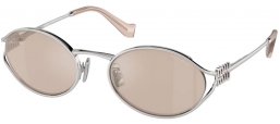 Gafas de Sol - Miu Miu - SMU 52YS - 1BC10F  SILVER // LIGHT BROWN MIRROR GOLD