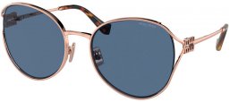 Lunettes de soleil - Miu Miu - SMU 53YS - ZVF1V1  ROSE GOLD // DARK BLUE