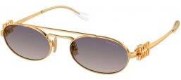 Gafas de Sol - Miu Miu - SMU 54ZS - 5AK30C  GOLD // GREY GRADIENT MIRROR