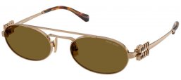 Gafas de Sol - Miu Miu - SMU 54ZS - 7OE09Z  BRASS GOLD // DARK BROWN