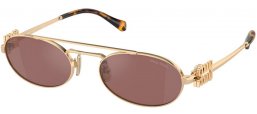 Gafas de Sol - Miu Miu - SMU 54ZS - ZVN70D  PALE GOLD // BROWN MIRROR SILVER