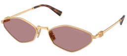 Gafas de Sol - Miu Miu - SMU 56ZS - 5AK20I  GOLD // BROWN LIGHT PURPLE