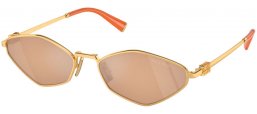 Gafas de Sol - Miu Miu - SMU 56ZS - 5AK40D  GOLD // ORANGE MULTILAYER