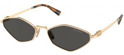 Gafas de Sol - Miu Miu - SMU 56ZS - ZVN5S0  PALE GOLD // DARK GREY