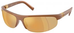 Sunglasses - Miu Miu - SMU A02S - 16Y8G1  OXIDIZED METAL // BROWN MIRROR GOLD