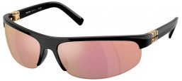 Sunglasses - Miu Miu - SMU A02S - 1AB90J  BLACK // DARK GREY MIRROR PINK