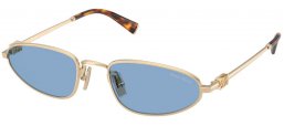 Gafas de Sol - Miu Miu - SMU A52S - ZVN60O  PALE GOLD // LIGHT BLUE