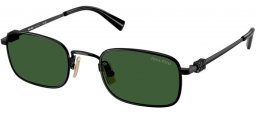 Gafas de Sol - Miu Miu - SMU A53S - 1AB1I0  BLACK // DARK GREEN