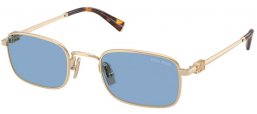 Gafas de Sol - Miu Miu - SMU A53S - ZVN60O  PALE GOLD // LIGHT BLUE