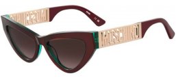 Gafas de Sol - Moschino - MOS170/S - B17 (HA) METALIZED BURGUNDY // BROWN GRADIENT