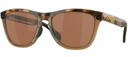 Gafas de Sol - Oakley - FROGSKINS RANGE OO9284 - 9284-07 BROWN TORTOISE GRADIENT BROWN SMOKE // PRIZM TUNGSTEN POLARIZED