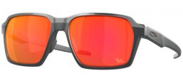 Lunettes de soleil - Oakley - PARLAY OO4143 - 4143-11 MATTE CARBON // PRIZM RUBI