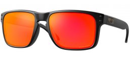 Gafas de Sol - Oakley - HOLBROOK OO9102 - 9102-E2 MATTE BLACK // PRIZM  RUBY