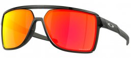 Lunettes de soleil - Oakley - CASTEL OO9147 - 9147-05 MATTE GREY SMOKED // PRIZM RUBY MIRROR