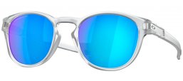 Lunettes de soleil - Oakley - LATCH OO9265 - 9265-65 MATTE TRANSPARENT // PRIZM SAPPHIRE POLARIZED