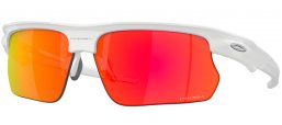 Gafas de Sol - Oakley - BISPHAERA OO9400 - 9400-03 POLISHED WHITE // PRIZM RUBY