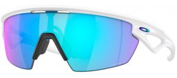 Sunglasses - Oakley - SPHAERA OO9403 - 9403-02 MATTE WHITE // PRIZM SAPPHIRE POLARIZED