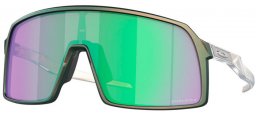 Lunettes de soleil - Oakley - SUTRO OO9406 - 9406-A2 MATTE SILVER GREEN COLORSHIFT // PRIZM ROAS JADE