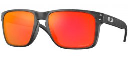 Lunettes de soleil - Oakley - HOLBROOK XL OO9417 - 9417-29 MATTE BLACK CAMOFLAUGE // PRIZM RUBY