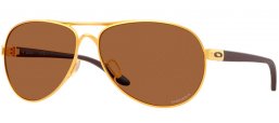 Gafas de Sol - Oakley - FEEDBACK OO4079 - 4079-51 SATIN GOLD // PRIZM BRONZE