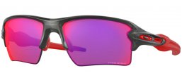 Lunettes de soleil - Oakley - FLAK 2.0 XL OO9188 - 9188-04 MATTE GREY SMOKE // PRIZM ROAD