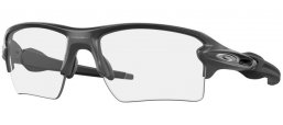 Sunglasses - Oakley - FLAK 2.0 XL OO9188 - 9188-16 STEEL GREY // CLEAR BLACK PHOTOCHROMIC