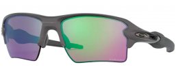 Sunglasses - Oakley - FLAK 2.0 XL OO9188 - 9188-F3 STEEL // PRIZM ROAD JADE