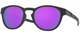 Lunettes de soleil - Oakley - LATCH OO9265 - 9265-55 MATTE BLACK // PRIZM VIOLET