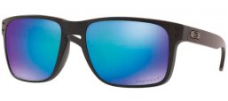 Lunettes de soleil - Oakley - HOLBROOK XL OO9417 - 9417-21 MATTE BLACK // PRIZM SAPPHIRE POLARIZED