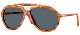 Gafas de Sol - Persol - PO0202S - 960/R5 STRIPED BROWN // BLUE