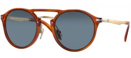 Gafas de Sol - Persol - PO3264S - 96/56 TERRA DI SIENA // LIGHT BLUE