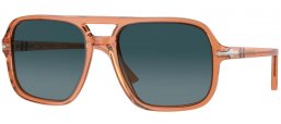 Gafas de Sol - Persol - PO3328S - 1213S3  TRANSPARENT BROWN // DARK BLUE GRADIENT POLARIZED