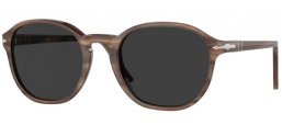 Gafas de Sol - Persol - PO3343S - 120848  STRIPED BROWN // BLACK REY POLARIZED