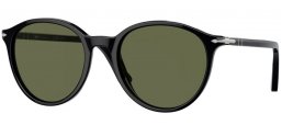 Gafas de Sol - Persol - PO3350S - 95/58 BLACK // GREEN POLARIZED