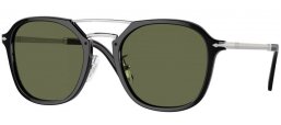 Gafas de Sol - Persol - PO3352S - 95/58 BLACK // GREEN POLARIZED