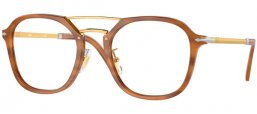 Lunettes de vue - Persol - PO3352V - 960 STRIPED BROWN