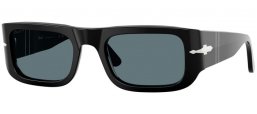 Gafas de Sol - Persol - PO3362S - 95/3R BLACK // DARK BLUE POLARIZED