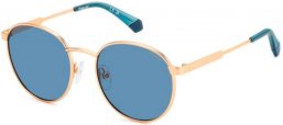 Gafas Junior - Polaroid Junior - PLD 8039/S - LFH (C3) MATTE COPPER GOLD // BLUE POLARIZED