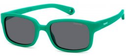 Gafas Junior - Polaroid Junior - PLD K008/S - DLD (M9) MATTE GREEN // GREY POLARIZED