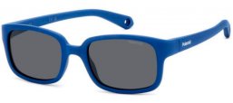 Gafas Junior - Polaroid Junior - PLD K008/S - FLL (M9) MATTE BLUE // GREY POLARIZED